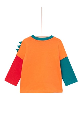 T-shirt trompe-l'œil - Orange - Du Pareil Au Même