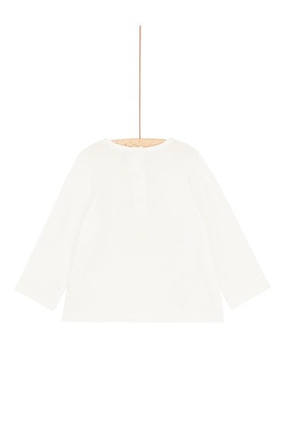 T-shirt à motif chat endormi pour bébé fille - Beige - Du Pareil Au Même