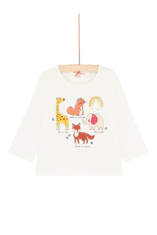 T-shirt à manches longues - Beige - Du Pareil Au Même