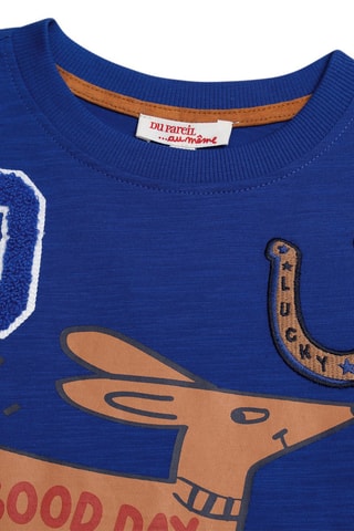 T-shirt - Bleu roi - Du Pareil Au Même