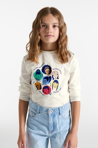 T-shirt - Ecru - Okaïdi