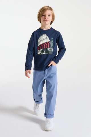 T-shirt - Bleu marine - Okaïdi