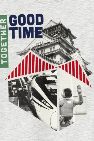 T-shirt - Gris chiné - Okaïdi