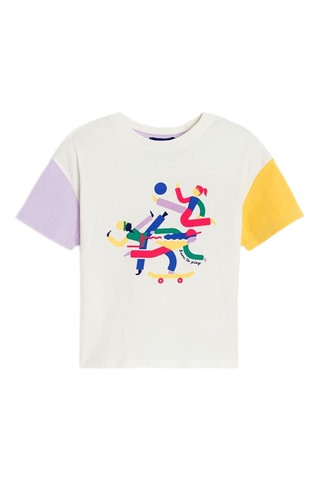 T-shirt - Blanc - Okaïdi