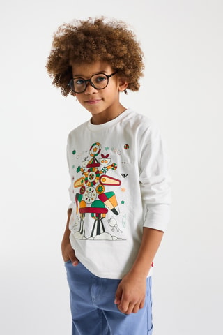 T-shirt - Blanc - Okaïdi