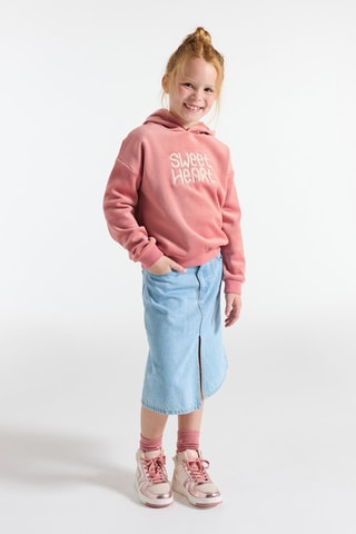 Sweat à capuche en velours - Vieux rose - Okaïdi