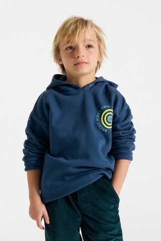 Sweat à capuche - Indigo - Okaïdi