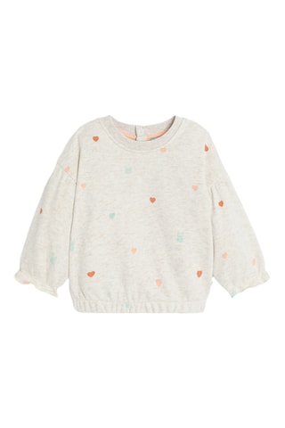 Sweat - Gris clair chiné - Okaïdi
