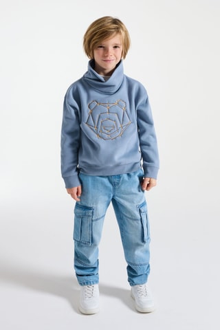 Sweat à capuche - Bleu cobalt - Okaïdi