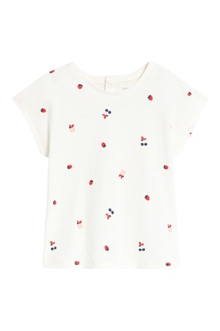 T-shirt et salopette - Rouge et blanc - Obaïbi