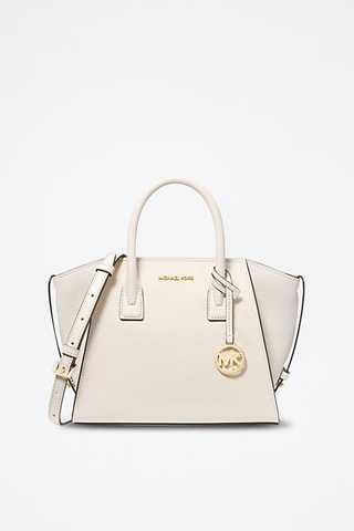 Borsa a mano in pelle - Crema