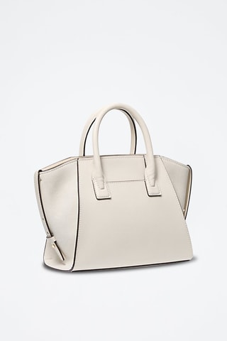 Borsa a mano in pelle - Crema
