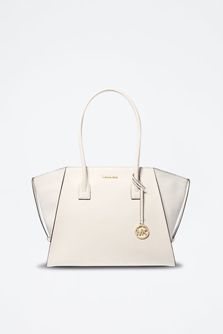Borsa a mano in pelle - Crema