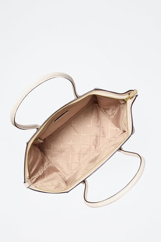 Borsa a mano in pelle - Crema
