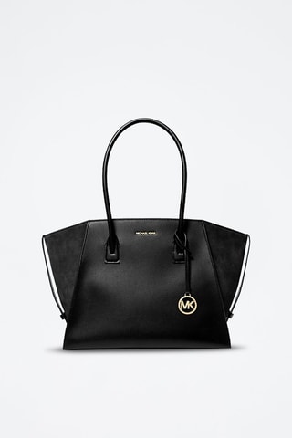Borsa a mano in pelle Avril - Nero