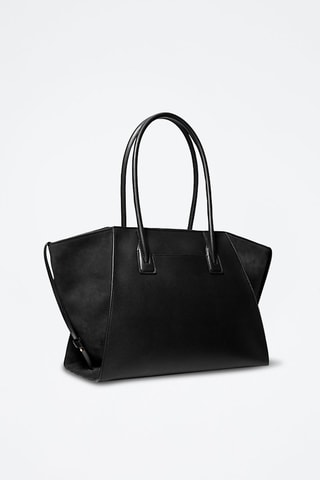 Borsa a mano in pelle Avril - Nero