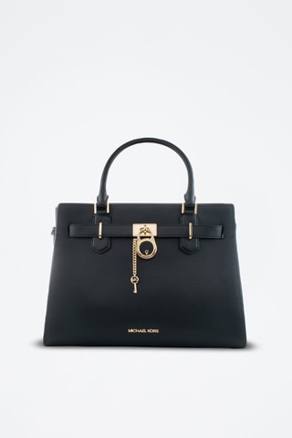 Borsa a mano in pelle - Nero