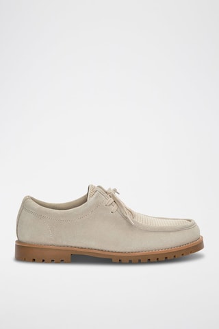 Derbys en nubuck - Ecru