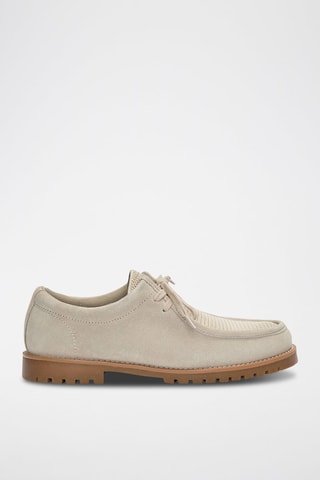 Derbys en nubuck - Ecru