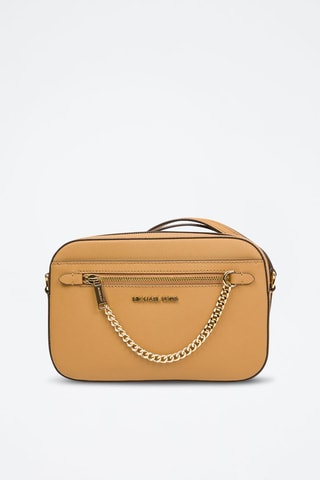 Borsa a tracolla in pelle Jet - Cammello 
