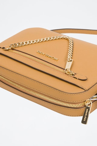Borsa a tracolla in pelle Jet - Cammello 