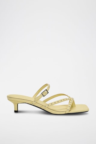 Sandales à talons - Jaune clair