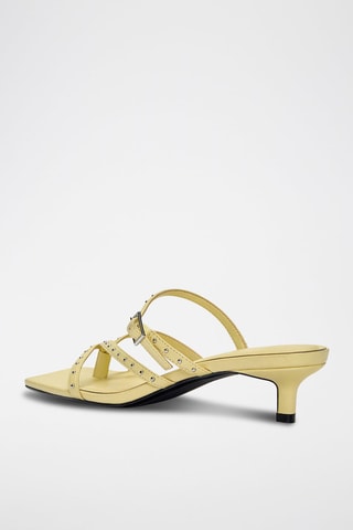 Sandales à talons - Jaune clair