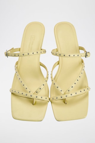 Sandales à talons - Jaune clair