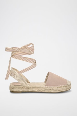 Espadrillas in pelle scamosciata - Rosa
