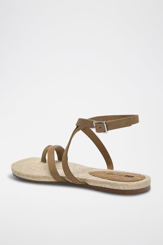 Sandales en cuir - Marron