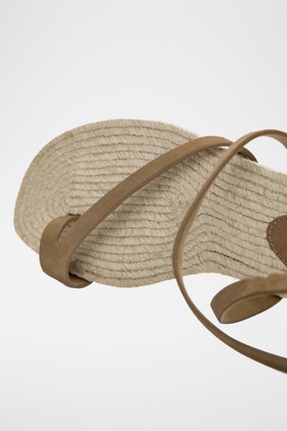 Sandales en cuir - Marron