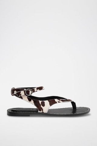 Sandali in pelle - Marrone