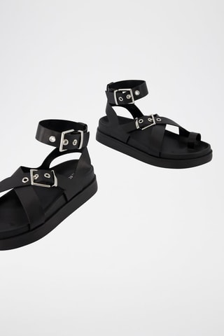 Sandali platform - Nero