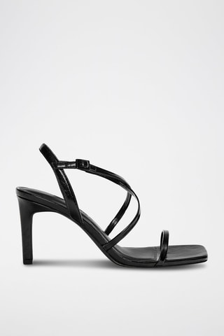 Sandali con tacco - Nero