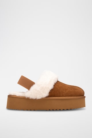 Sabot imbottiti platform - Cammello