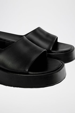Ciabatte platform - Nero