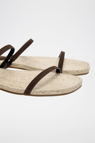 Ciabatte in pelle - Marrone