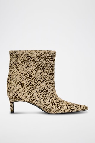 Stivaletti in pelle scamosciata - Beige