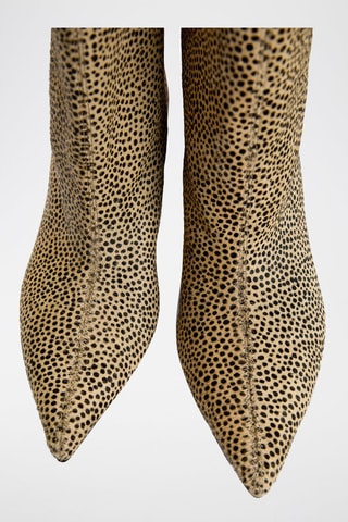 Stivaletti in pelle scamosciata - Beige