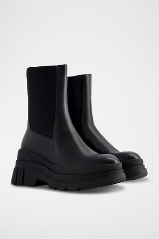 Stivaletti Beatles platform - Nero