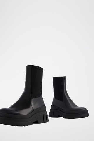 Stivaletti Beatles platform - Nero