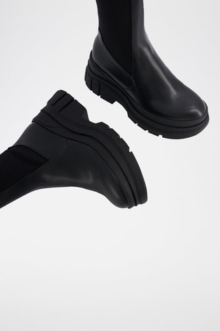 Stivaletti Beatles platform - Nero