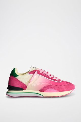Sneakers in pelle Flame - Fucsia