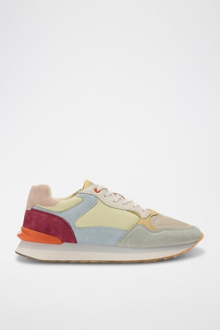 Sneakers in pelle Cartagena De Indias - Verde chiaro e celeste