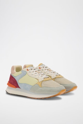 Sneakers in pelle Cartagena De Indias - Verde chiaro e celeste