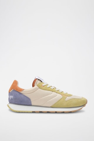 Sneakers in pelle Alexandria - Beige e verde