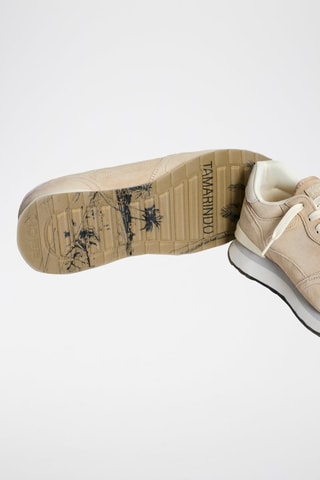 Baskets en cuir Tamarindo - Beige