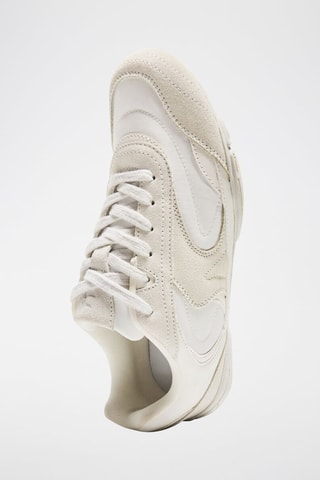 Sneakers in pelle - Beige chiaro e bianco