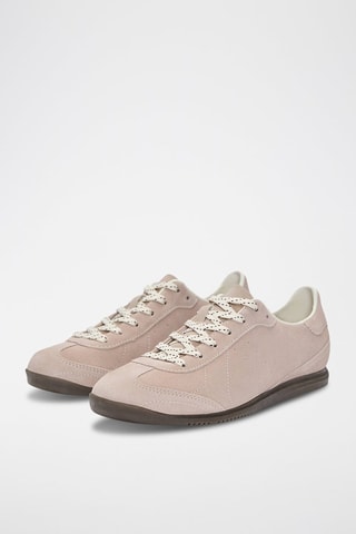 Sneakers in pelle scamosciata - Rosa cipria