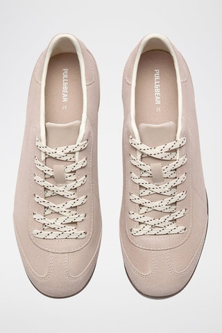 Sneakers in pelle scamosciata - Rosa cipria